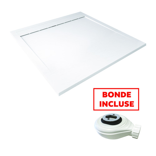 Receveur de Douche Résine de Synthèse Spirit blanc 90x90